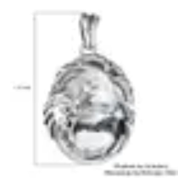 Genuine White Buffalo Gemstone Eagle Pendant in SS on 24" SS Chain Necklace NWT - Picture 10 of 11